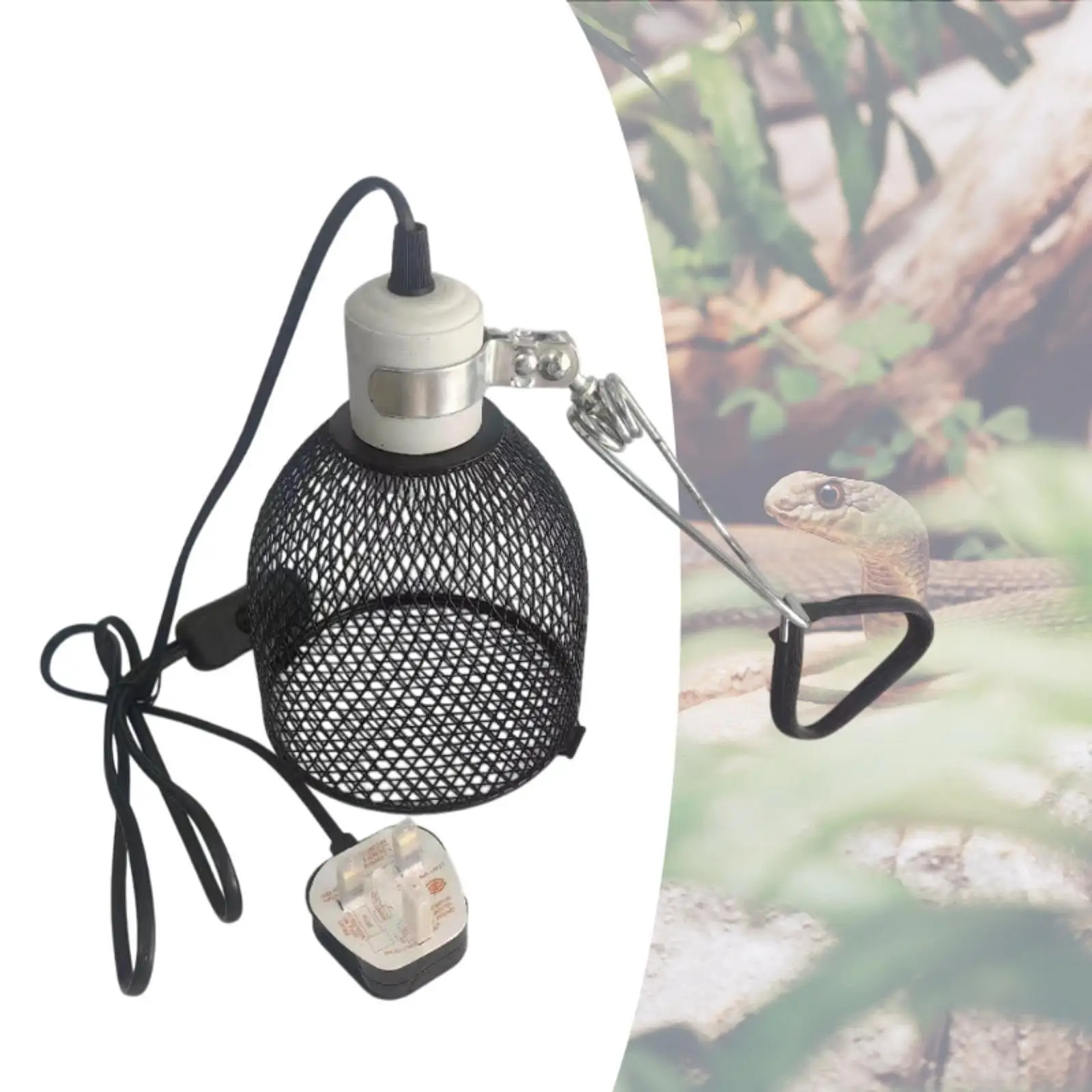 Reptile Heating Lamp Shade Anti Scald Heater Guard for Amphibians Snake Bird