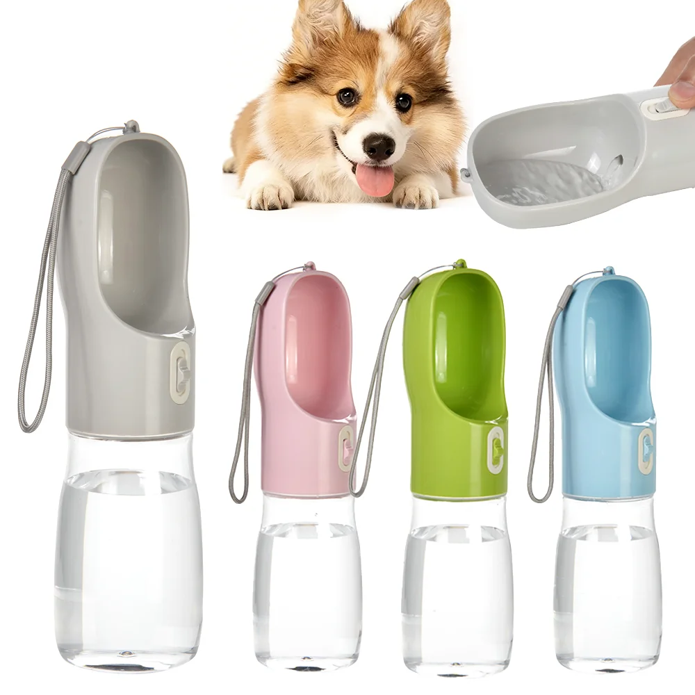 Botella de agua para perros y gatos con cuenco de viaje portátil - imagen 2