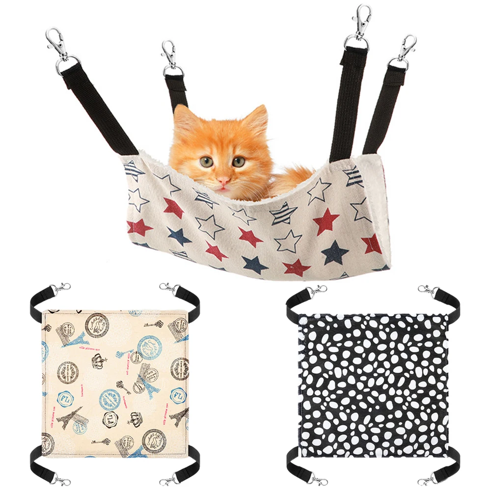 Jaula cálida para gatos de invierno, hamaca para gatos, gatitos, colchoneta fuerte para mascotas, Chinchillas, conejillo de indias, camas Gotas, productos para mascotas en el hogar