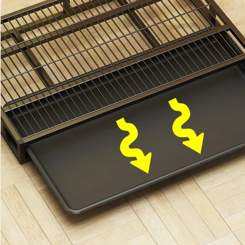 Inodoro para perros, caja de arena de acero inoxidable para perros, caja de arena lavable para ancianos, urinario, inodoro, caja de arena para entrenamiento de cachorros, accesorios para mascotas - imagen 4