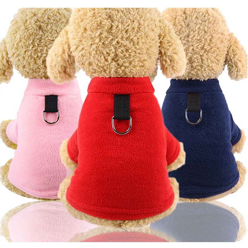 Sudadera lana con capucha para perros pequeños – Ropa de invierno