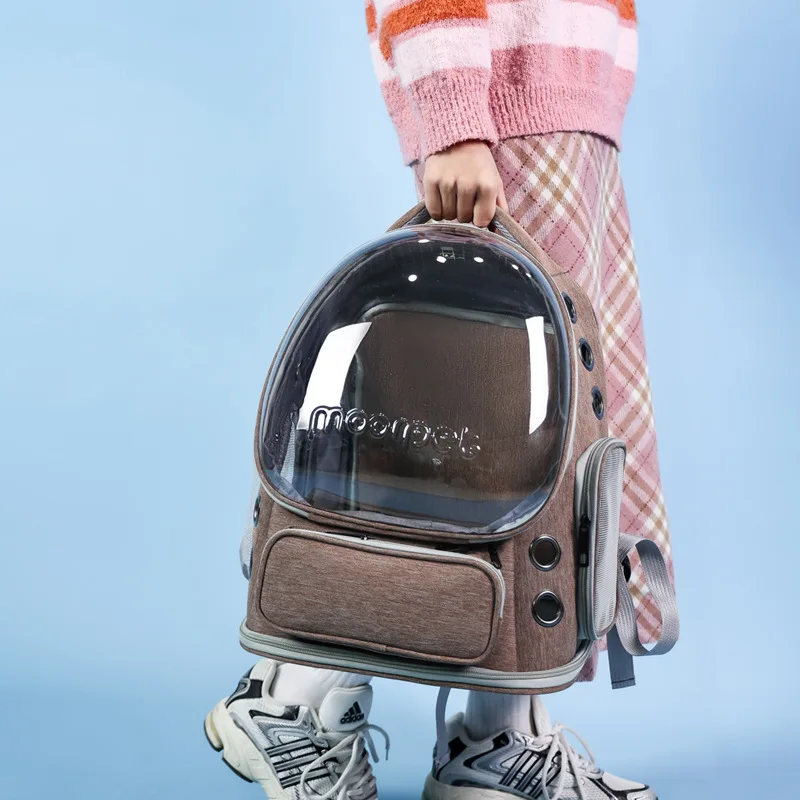 Mochila transpirable expandible para gatos – Viajes todo el año - imagen 2