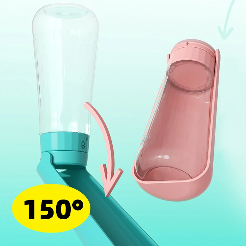 HOOPET-taza de agua al aire libre para perro, botella de agua para perro, bebedero portátil para caminar, bebedero para perros, suministros plegables para mascotas - imagen 5