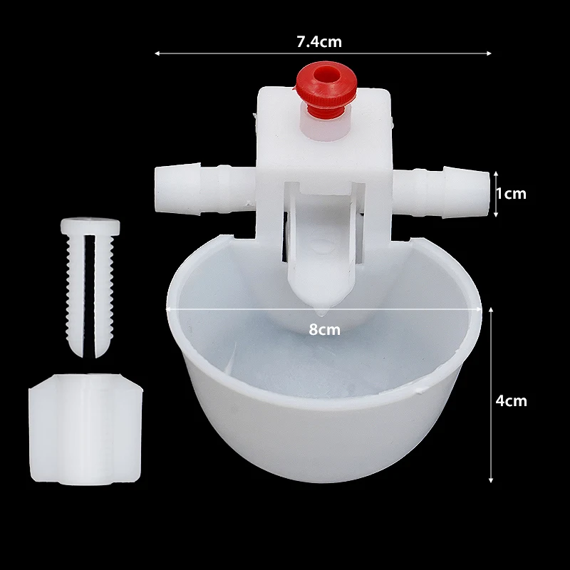 Bebedero automático de agua para palomas y codorniz, cuenco automático para aves de corral, equipo para pollos, rosca de 9,5mm, 5/10/20 piezas, 9,5mm - imagen 3