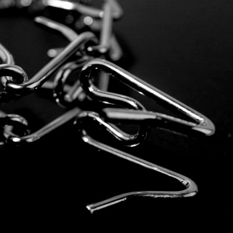 Suministros para perros Collares de acero inoxidable para entrenamiento de perros, cadena de estímulo grande, productos para mascotas resistentes al desgaste, sin sombrero - imagen 3