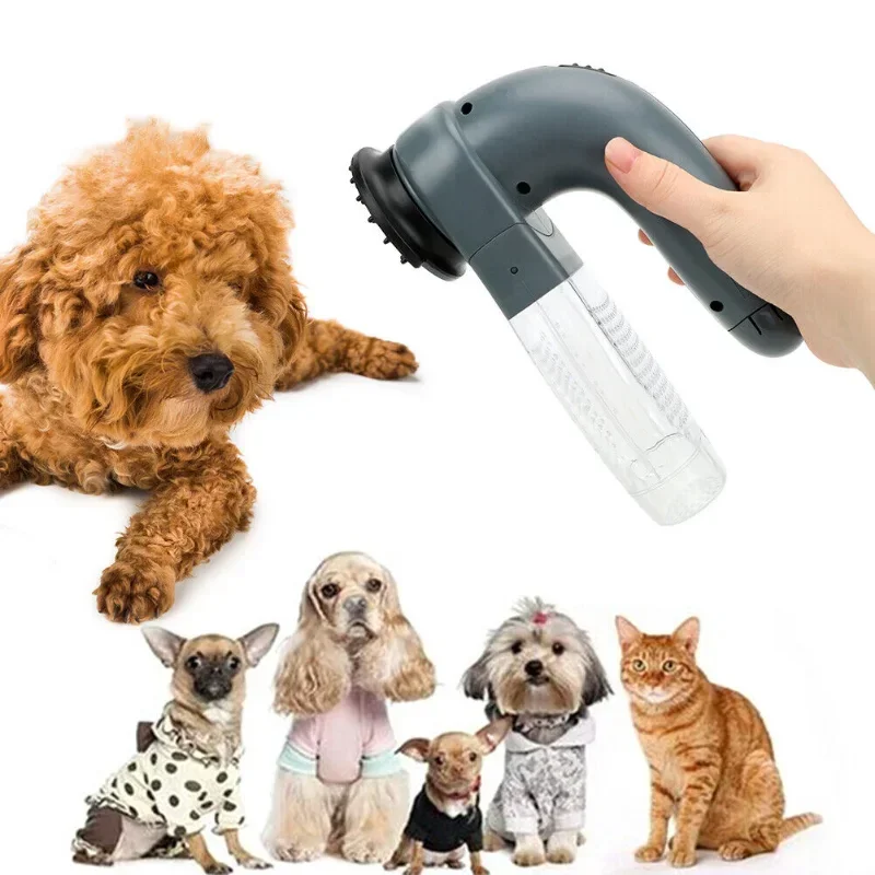 Cepillo de limpieza de lana para gatos y mascotas, suministros de vacío, cuidado del cabello, absorbente de succión eléctrica, dispositivo para el cabello, limpiador para mascotas, masajeador para perros - imagen 4