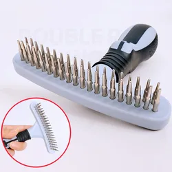 Peine para perros y cepillo dental de acero inoxidable