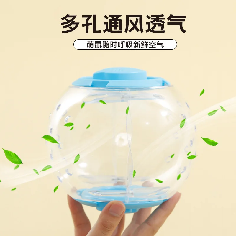 Rueda de ejercicio transparente para hámster – Juguete seguro - imagen 5