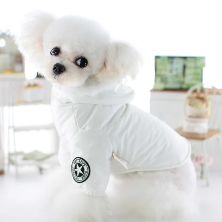 Abrigo de felpa con capucha para perro, Parkas para perro, oso de peluche, abrigo para gato, ropa para cachorro, chaqueta para perros pequeños, Otoño e Invierno - imagen 2