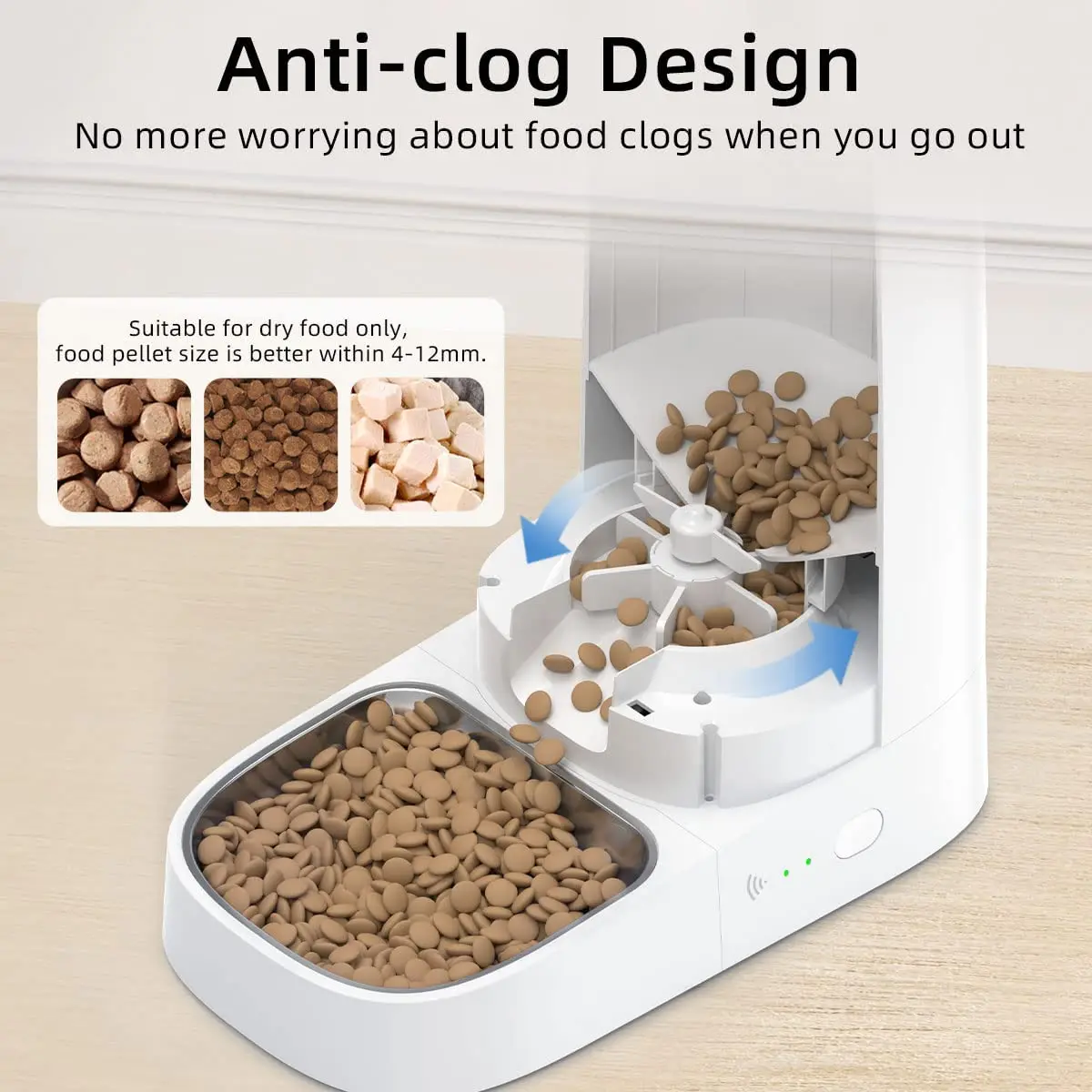 Comedero automático con WiFi para gatos y perros - control remoto - imagen 2