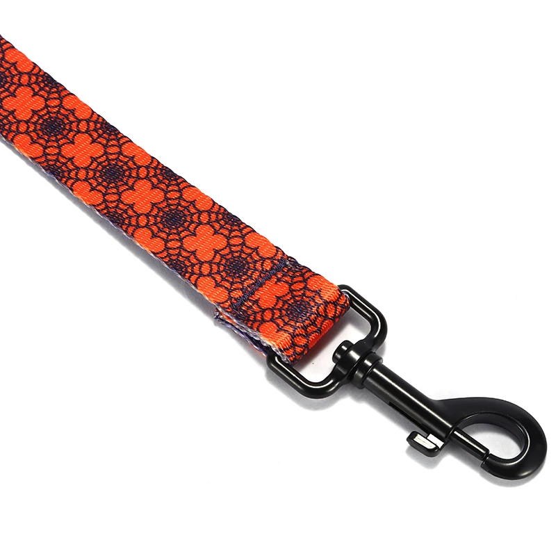 PLATTCO correa de perro de nailon de imitación personalizada SPIDER WEB correa de perro pequeña mediana grande 5 tamaños PDL336 - imagen 3