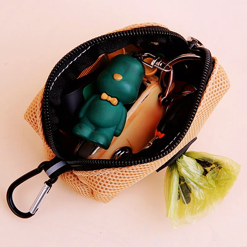 Dispensador de bolsas para excrementos de perros, bolsa de basura para caminar con perros, dispensador de bolsas para excrementos, Mini soporte para bolsas de arena, productos para mascotas - imagen 5