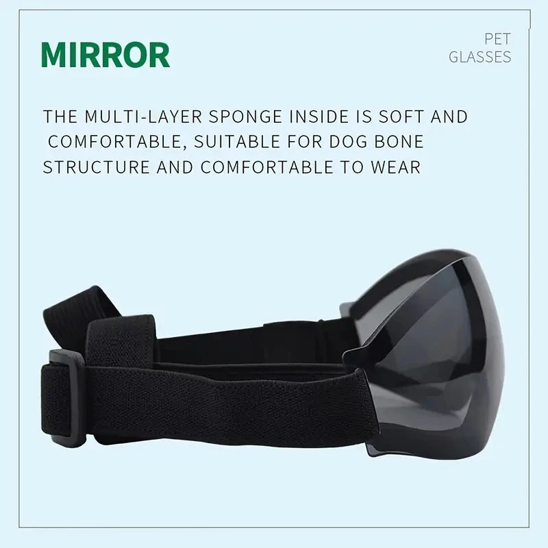 Gafas de sol para perros pequeños y medianos, lentes resistentes a los rayos UV, al viento y la lluvia, suministros para mascotas - imagen 4