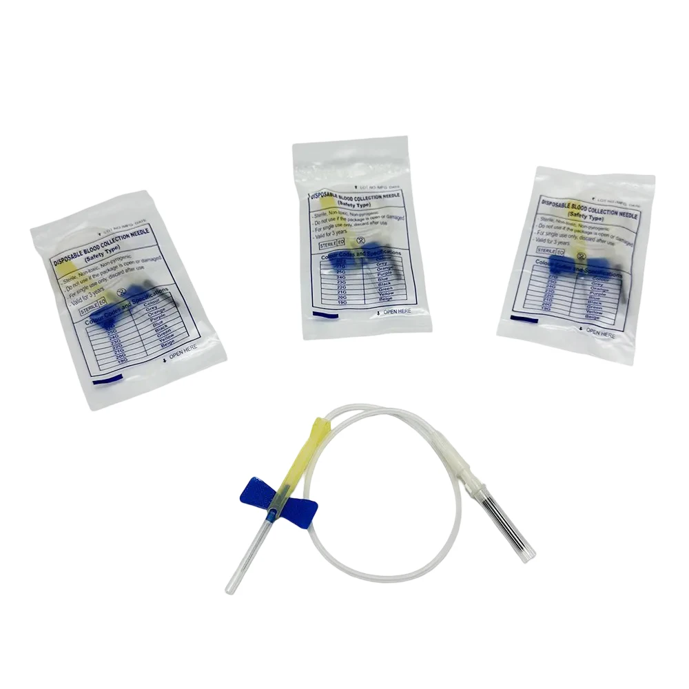 100pcs/lot Disposable Butterfly Blood Collection Needle double wing type Blood Collection Needle Pet Care Room Cat Dogs Animal - imagen 2