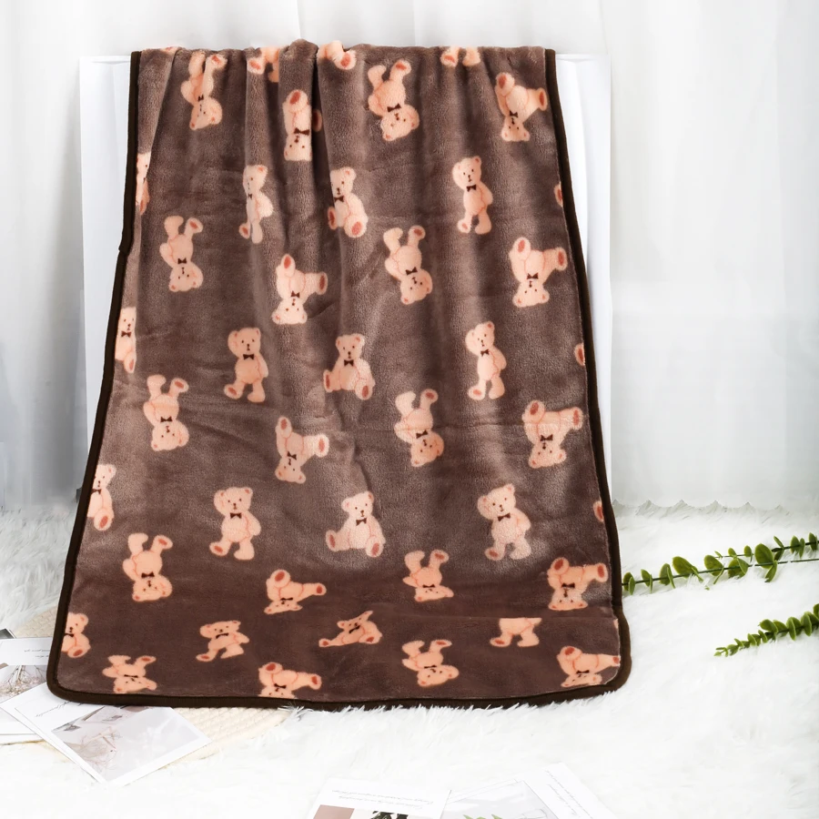 Manta cálida de franela para mascotas de otoño e invierno, doble propósito tanto para cama como almohadilla, fácil de limpiar, esencial tanto para el hogar como para viajar