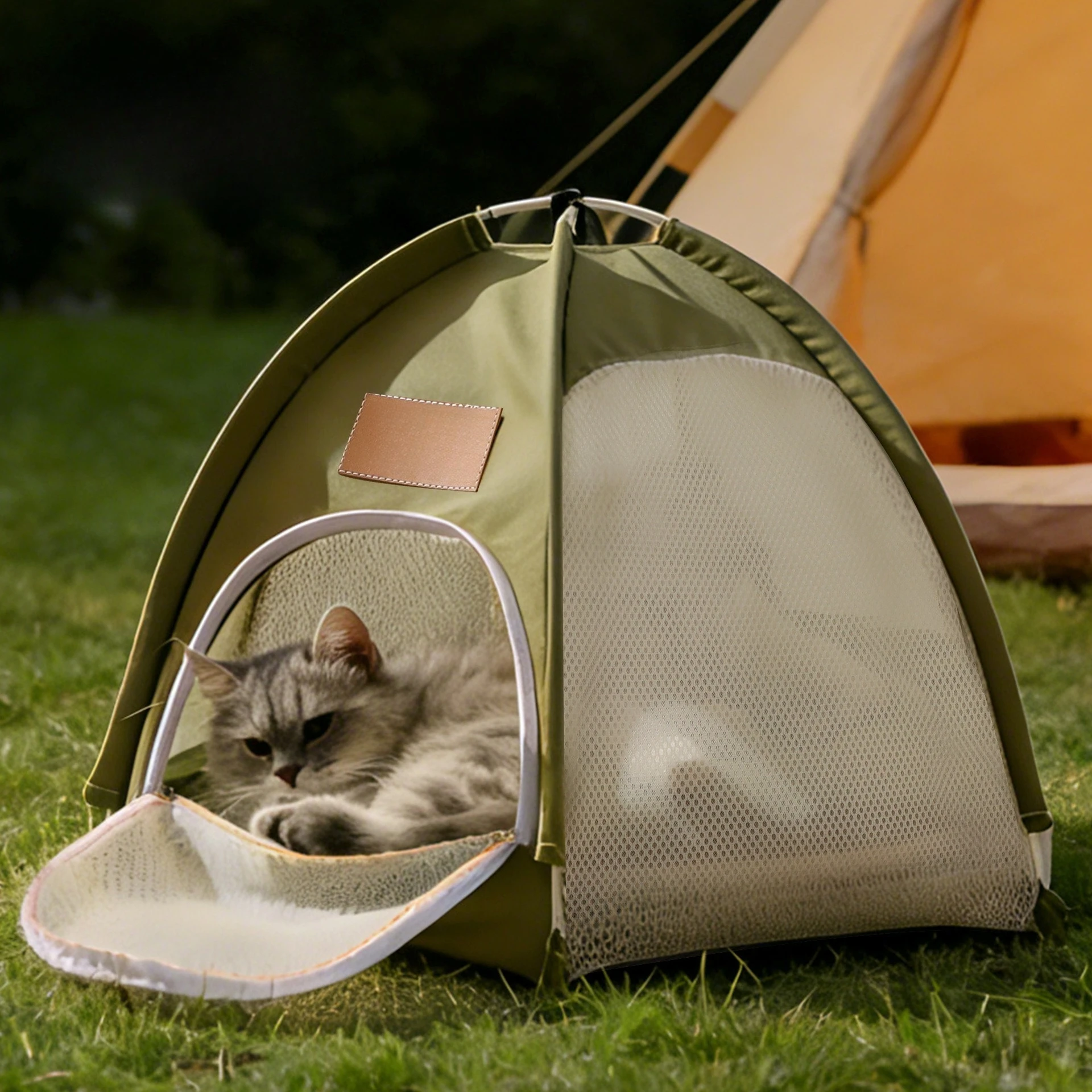Caseta transpirable en malla para perros grandes y gatos - imagen 5