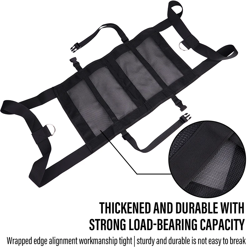 Eslinga de pesaje para animales pequeños, eslinga de pesaje para pantorrillas, longitud de correa ajustable duradera negra para pesar pantorrillas, corderos, cabras, bebés - imagen 3