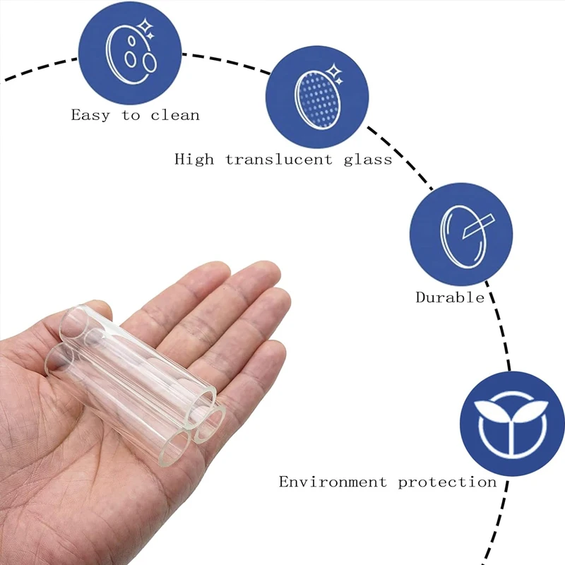 Tubo de cría de peces acrílico transparente, cueva de Acuario, refugio de Camarón, adorno para ocultar pecera, 6/10 piezas por juego - imagen 5