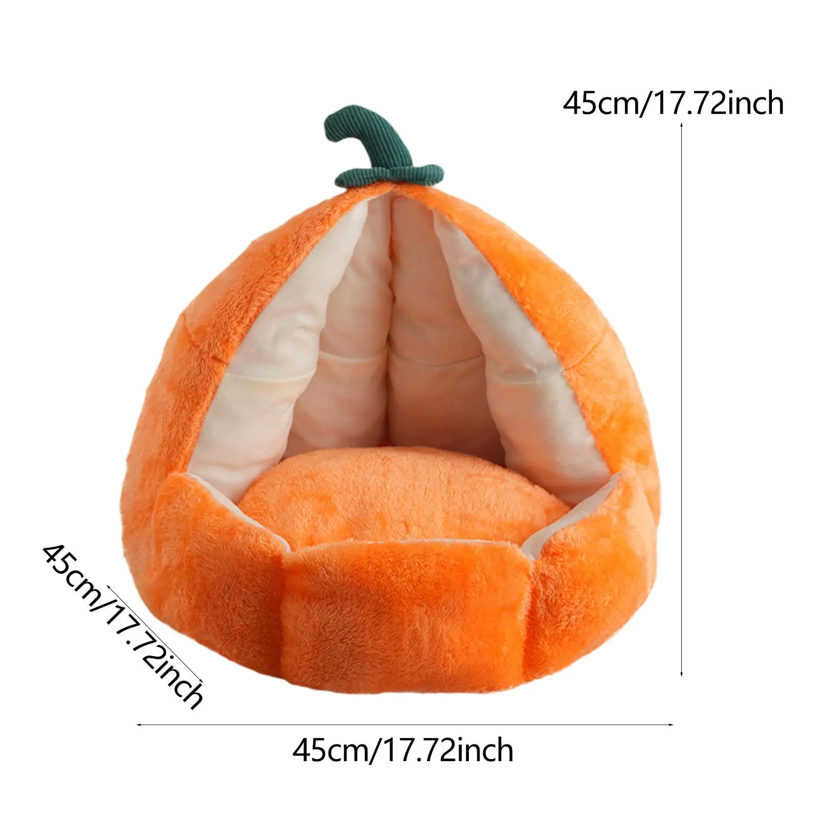 Cat House PP Cottons Orange Pet Bed for Winter Convenient Multi Purpose Removable Cushion Gifts Comfort Cat Shelter Supplies