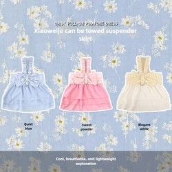 Vestido transpirable de algodón para perro – Falda cómoda y fresca