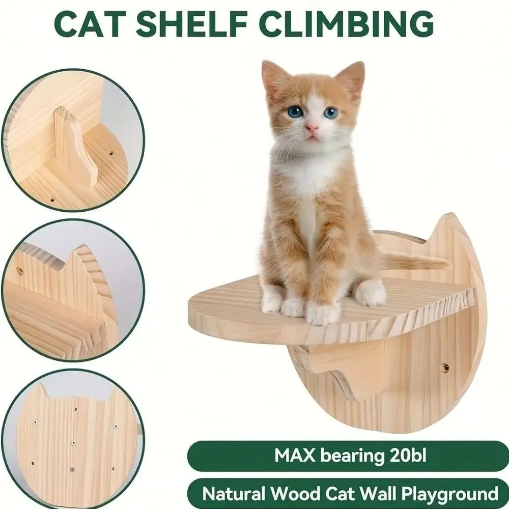 Tablero rascador para gatos, plataforma de salto, paso de puente, cama acogedora, juguete para rascar y escalar, pared - imagen 3