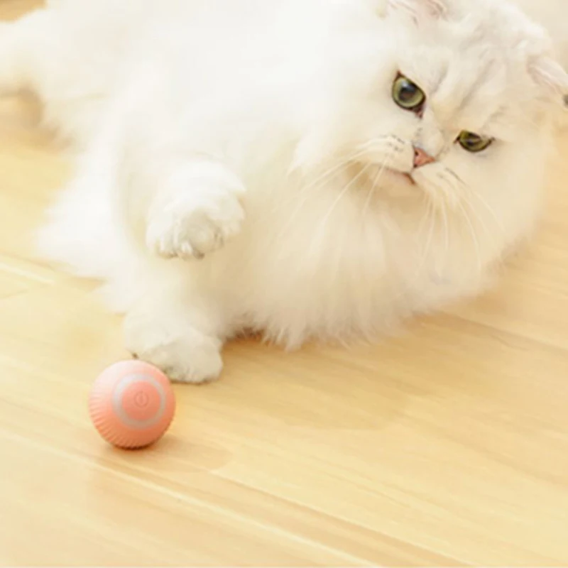 Juguete para gatos en movimiento automático, bola interactiva, bola eléctrica rodante recargable, accesorios para mascotas, cosas para suministros - imagen 4