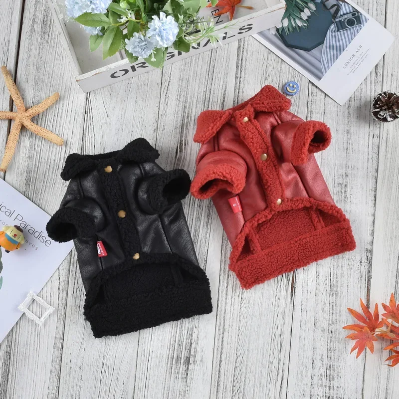 Autumn Winter Fashion Pet Sheep Cake Velvet Coat Pet Warm Coat Thickened Pet Jacket Small Dog Thickened Coat christmas clothes - imagen 2