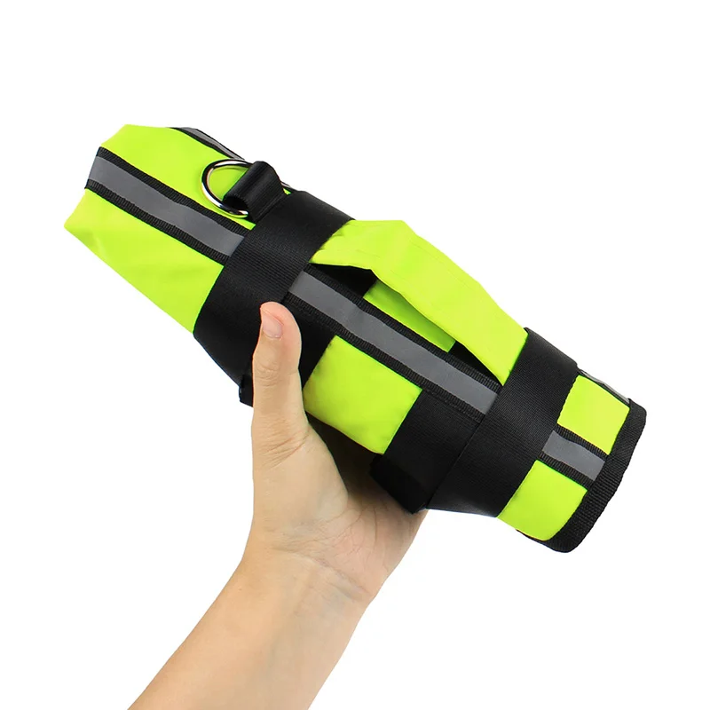 Chaleco salvavidas inflable para perros pequeños, medianos y grandes, chaleco de natación para perros, bañador plegable seguro portátil para exteriores - imagen 5