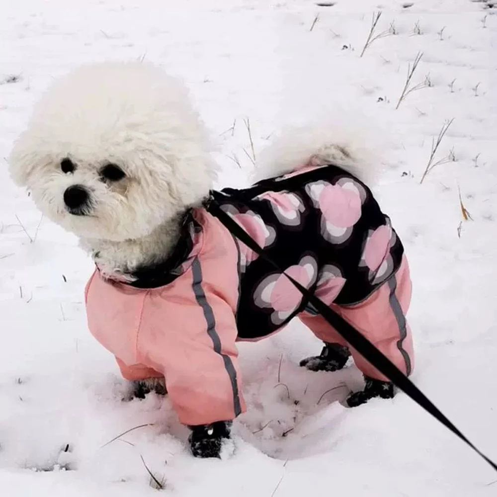 Mono invierno grueso reflectante para perro pequeños Chihuahua Shih Tzu