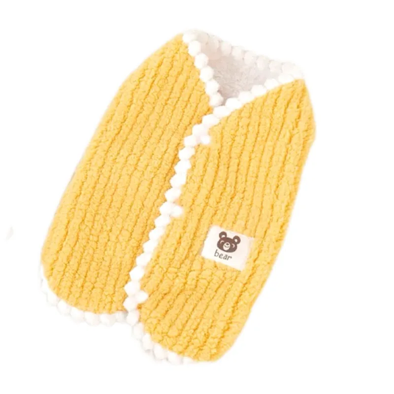 Abrigo cálido de invierno para perros, ropa de lana suave para mascotas para perros pequeños, gatos, chaqueta bonita para cachorros, disfraz de Bulldog Francés, Chihuahua y Yorkies