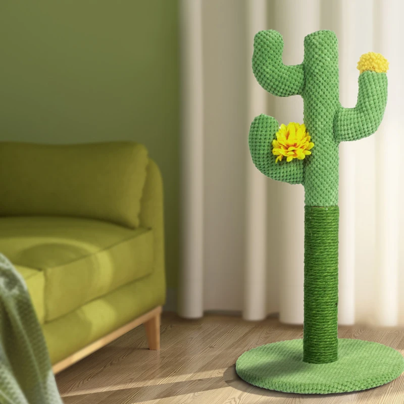 Poste rascador de Sisal para gatos, afilador de garras, tablero rascador de Cactus para gatos, poste rascador para gatos, muebles para mascotas, poste de árbol para gatos - imagen 2