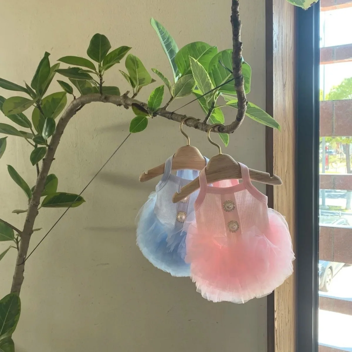 Ropa de moda para perros, falda de Pong con tirantes para mascotas, vestido de malla de princesa para perros pequeños, vestidos para cachorros, vestido de fiesta, vestido con tutú para perros - imagen 4