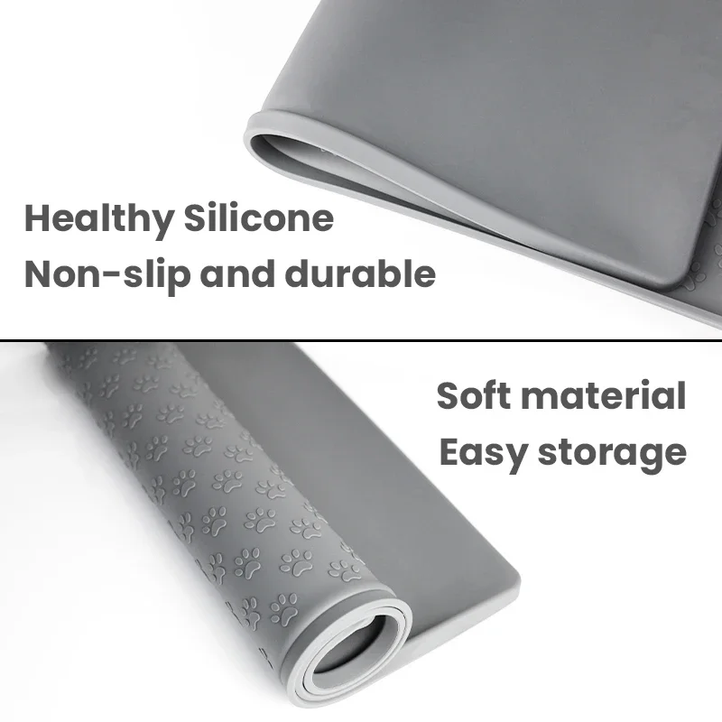 Mantel Individual para mascotas, cuenco de comida para perros, estera de alimentación para gatos, mantel de alimentación para perros y gatos, mantel impermeable de silicona para cuencos para mascotas, esteras alimentadoras - imagen 4