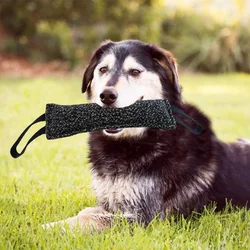 Palo de entrenamiento con mango de yute para perros – Doble mango