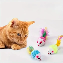 Ratón sonajero interactivo para gatos – Pack 3 uds