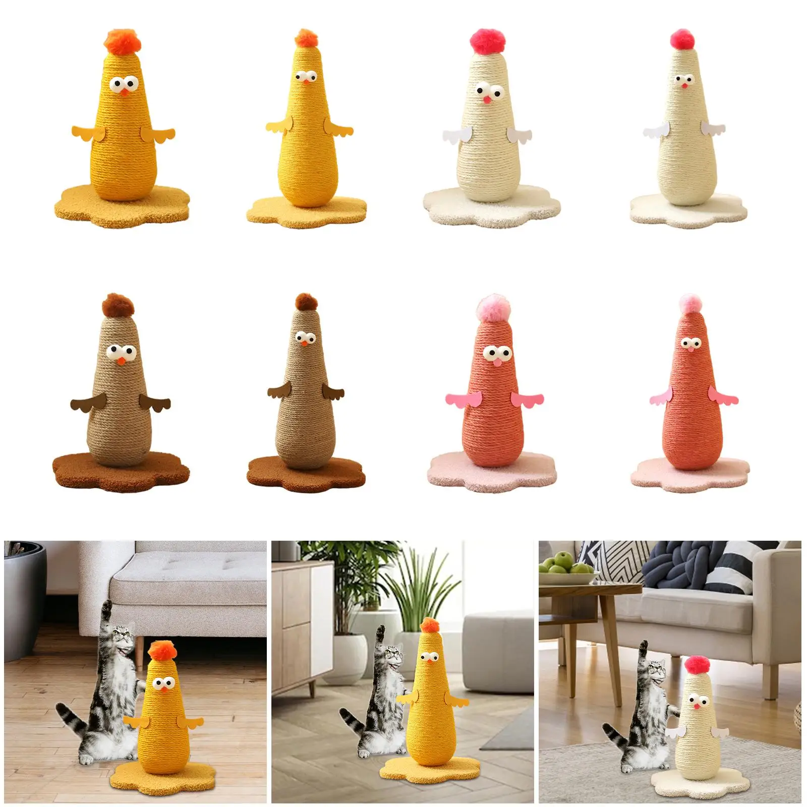 Cat Scratching Post Claw Scratcher Pet Toy Funny Cat Scratching Toy Cats Climbing Tree for for Kitten Exercise Training