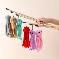 Pulpo de peluche para gatos – Juguete suave interactivo