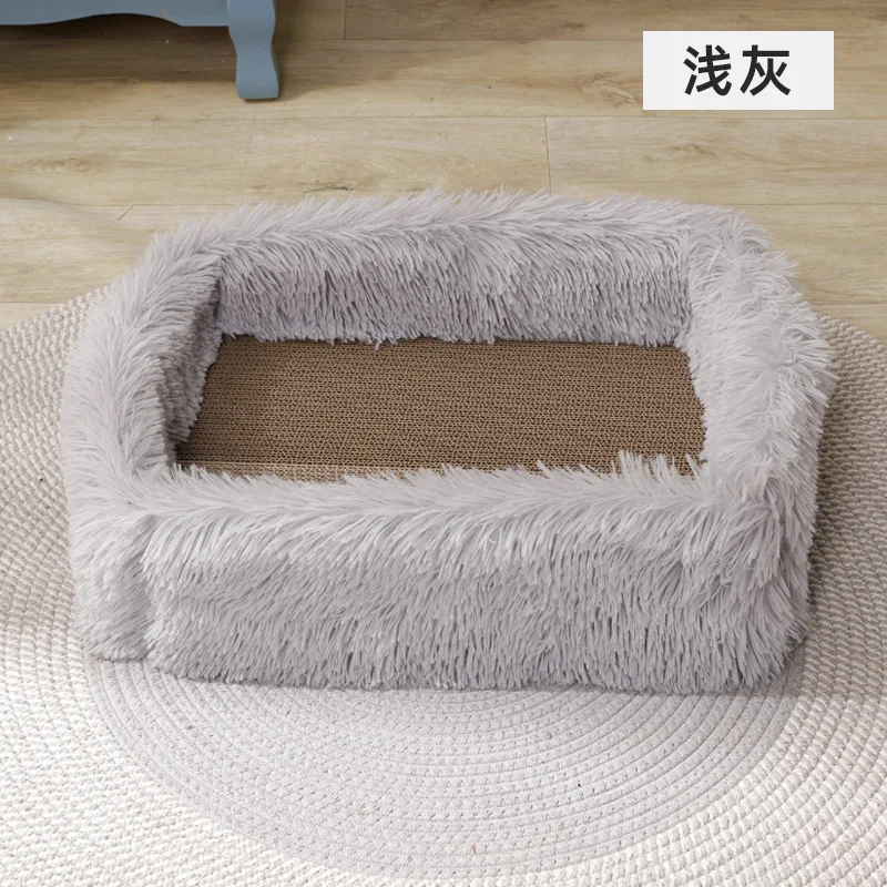 Tablero rascador multifuncional para gatos, plegable, para dormir y jugar, nido para gatos integrado, garra resistente a los arañazos, juguete corrugado para mascotas - imagen 5