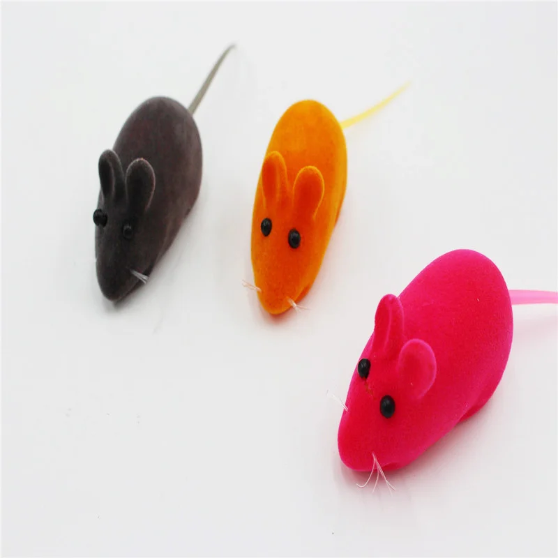 Juguetes chirriantes de ratón de goma para mascotas, juguetes interactivos duraderos para cachorros, lindos perros de felpa, suministros de entrenamiento de moda para mascotas - imagen 3