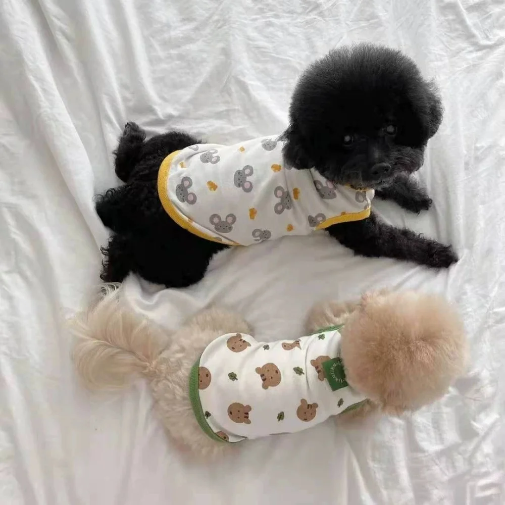น่ารักสัตว์เลี้ยงสุนัขเสื้อผ้านุ่มสําหรับสุนัขขนาดกลางขนาดเล็ก Puppy Cat Yorkshire French Bulldog Labrador เสื้อกั๊กสัตว์เลี้ยง SuppliesXS-9XL - imagen 3