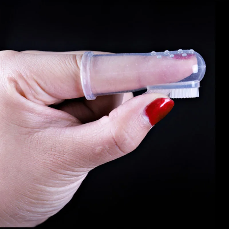 Cunas de silicona para dedos para mascotas, cepillo de dientes para gatos, perros, cepillado, accesorios para perros, productos de limpieza bucal para dientes de mascotas, además de Perros - imagen 4