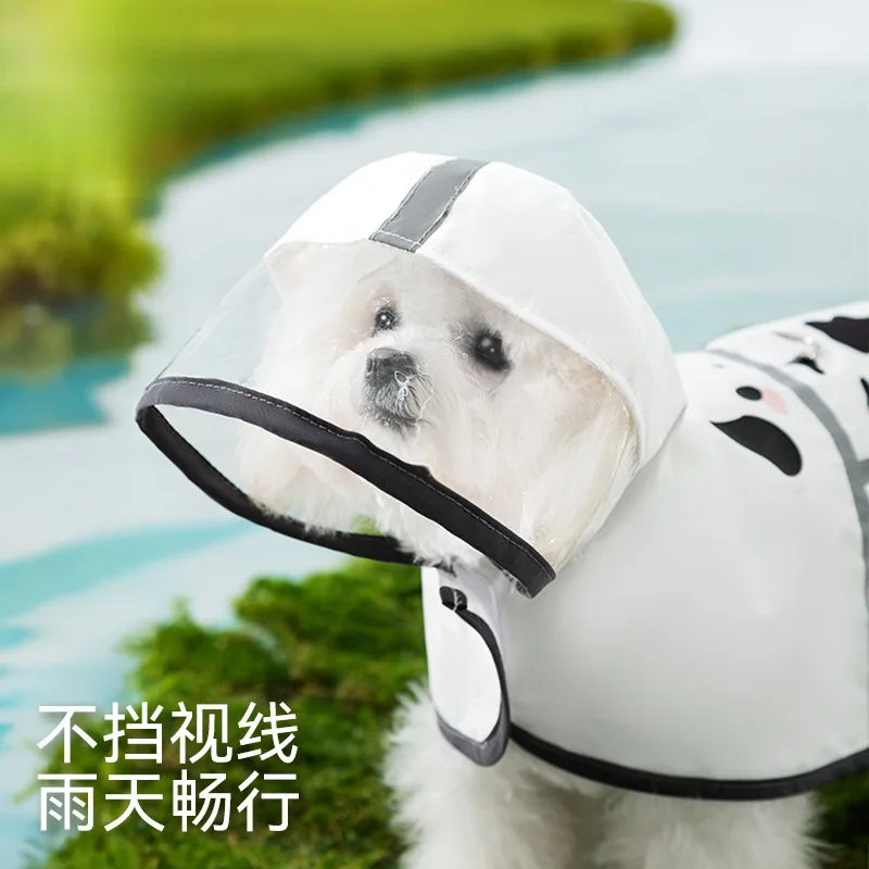 Chubasquero para perro de peluche para primavera y otoño, capa impermeable para exteriores, ropa para mascotas, abrigo de lluvia para perros - imagen 4