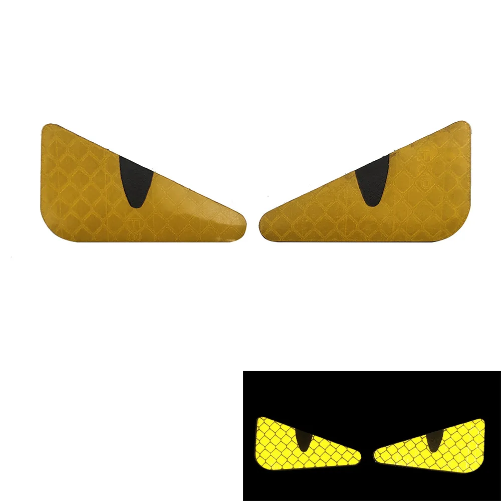 Insignia de brazalete con parche IR de ojo de monstruo, adorno de aplique de calcomanía, accesorio reflectante en la oscuridad, parches amarillos tácticos - imagen 3