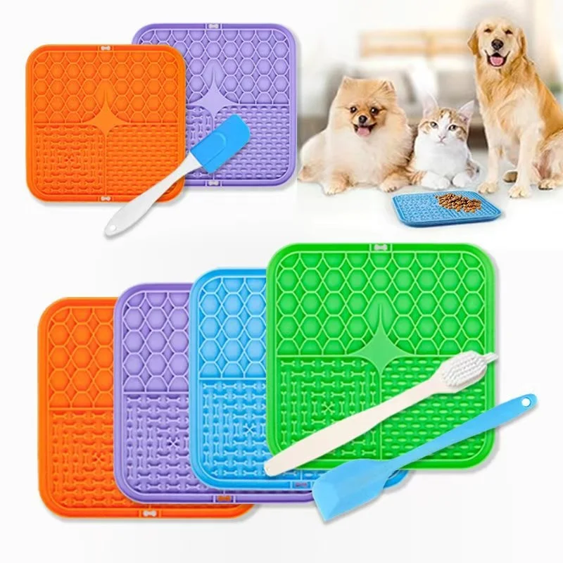 Alfombrilla lamida - Comedero lento con ventosa para perros