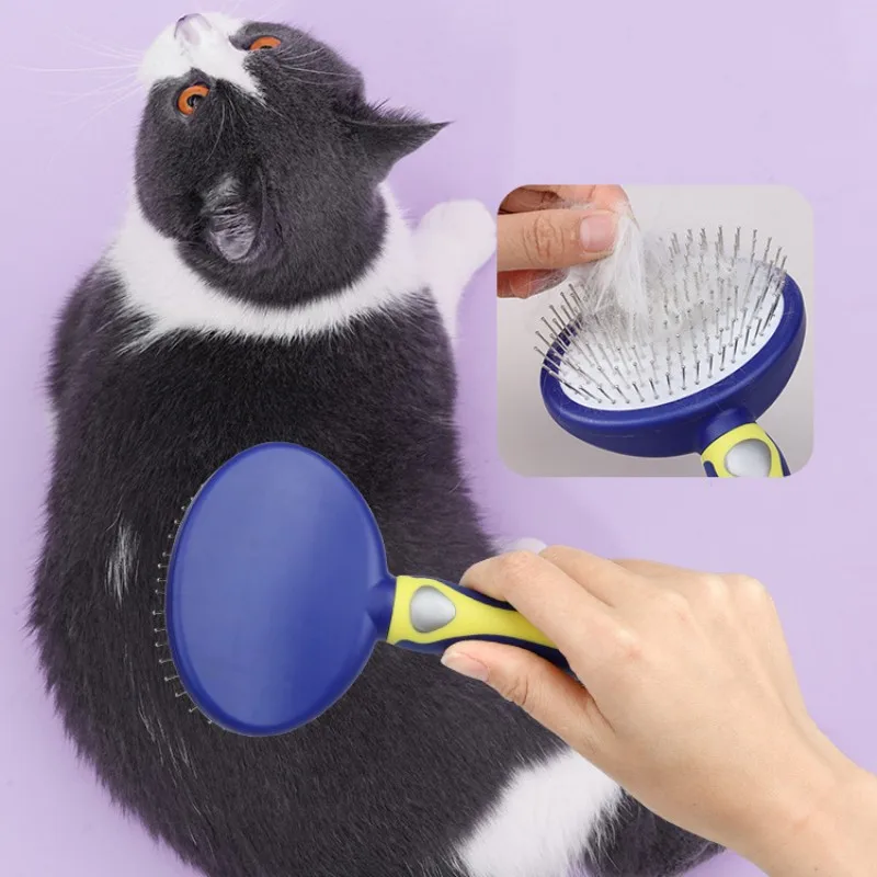 Peine de Masaje para perros, cepillo grueso para perros, apertura de nudo de pelo, aseo para mascotas, cepillo removedor de pelo cómodo, productos para mascotas - imagen 2