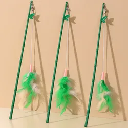 Juguete plumas con campana para gatos – Zapata interactiva