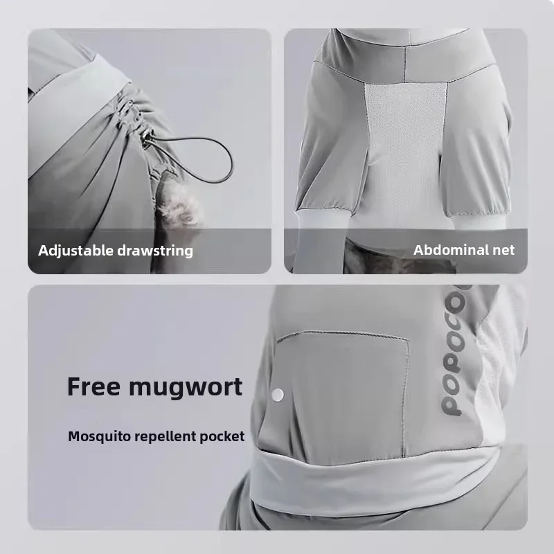 Chaleco refrescante para perros, protección UV de verano, camiseta para perros a prueba de insectos de cuatro patas, ropa de malla transpirable para perros pequeños y cachorros - imagen 5