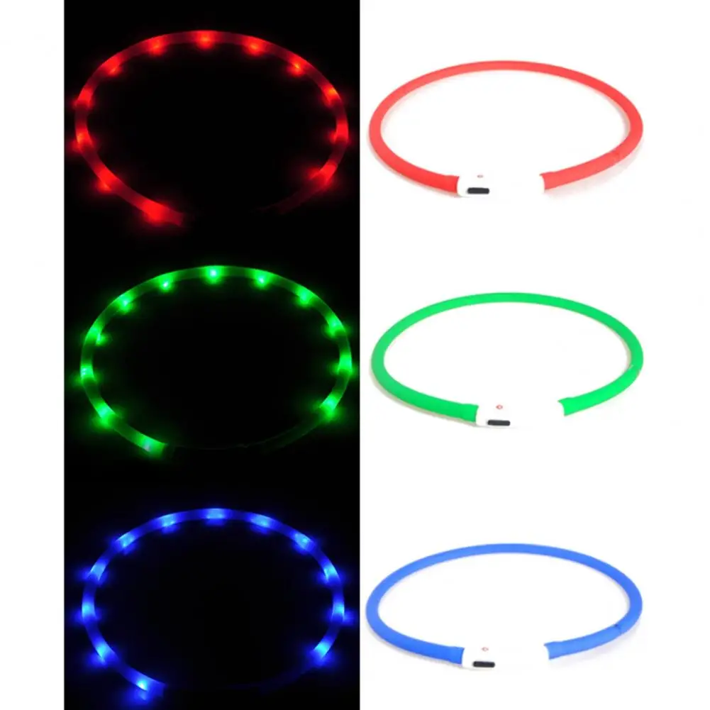 Collar LED luminoso y cómodo para perro, prevención de pérdida, Collar luminoso - imagen 4