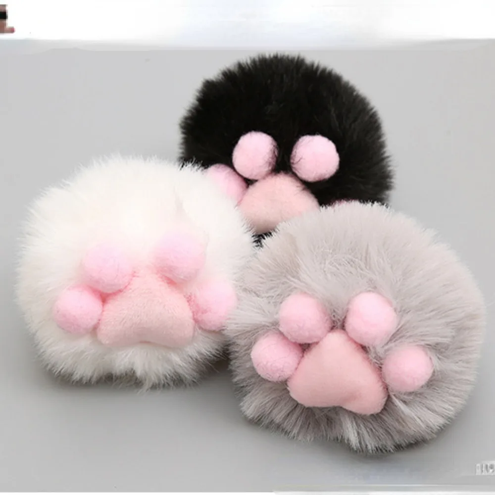 Juguete de hierba gatera con forma de huella de pata de gato, juguete esférico, juguete interactivo para gato, tres colores, negro, blanco, gris, 3 piezas - imagen 3