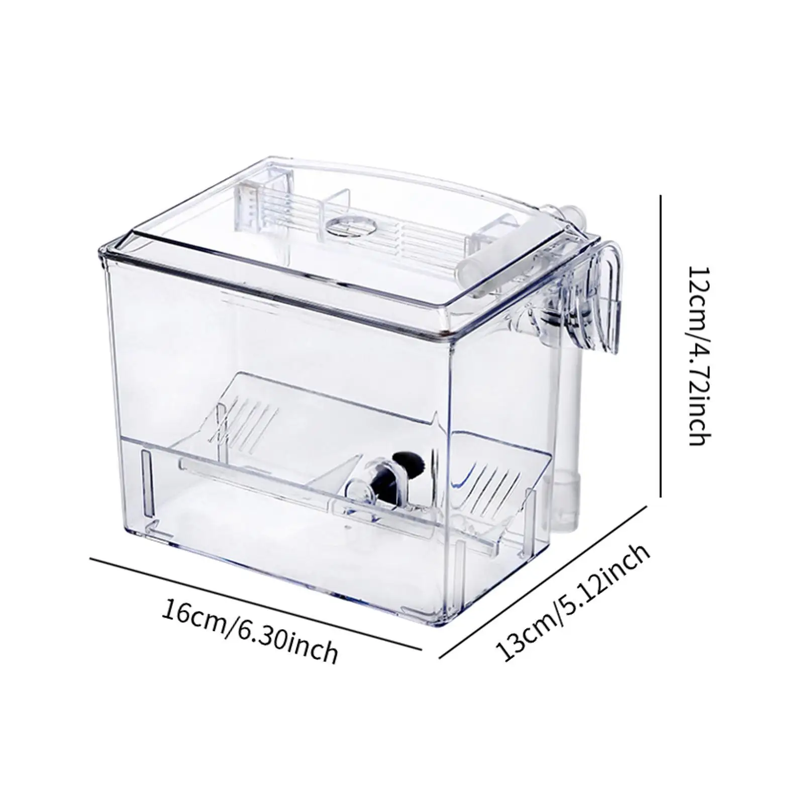 Fish Breeding Box Separation Box Easy to Install Acrylic Versatile Hanging Hatching Box Breeding Hatchery House for Aquarium